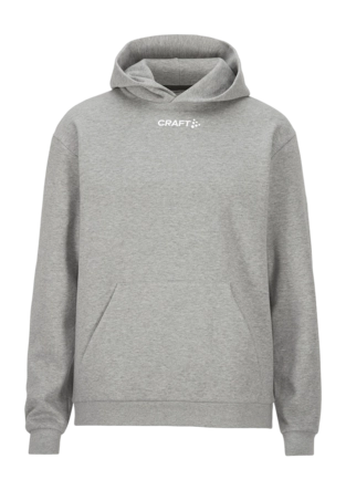 Hoodie Craft Men Community 2.0 Logo Grey Melange Regular Fit