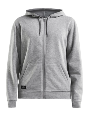 Hoodie Craft Men Community FZ Grey Melange
