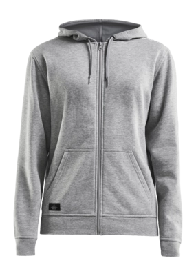 Hoodie Craft Women Community FZ Grey Melange