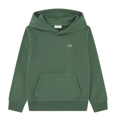 Hoodie Lacoste Kids Lcb Core Fleece Pullover Vert
