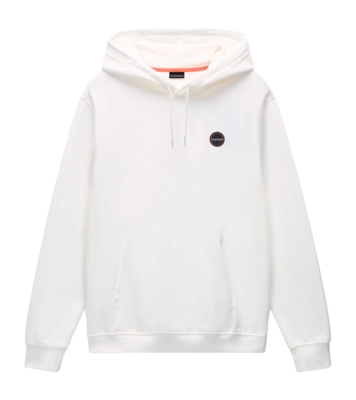 Hoodie Napapijri Men B-Badge White Heron
