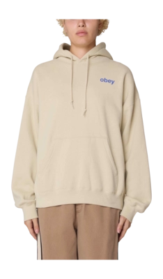 Hoodie Obey Women Time Baggy Relaxed Sand