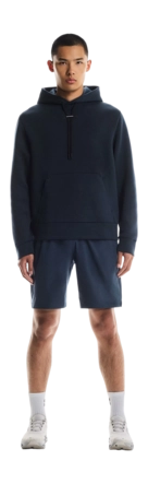 Hoodie On Running Men Focus Tech Hoodie Navy Regular Fit