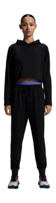 Hoodie On Running Women Movement Black Relaxed Fit
