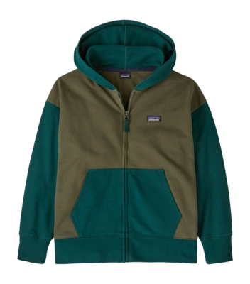 Hoodie Patagonia Kids Full-Zip Hoody Sweatshirt Basin Green
