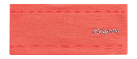 Hoofdband Bergans Kids Wool Junior Headband Peachy Red (Maat 50)