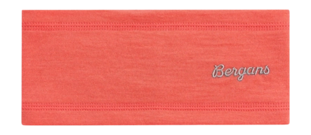 Hoofdband Bergans Kids Wool Junior Headband Peachy Red (Maat 54)