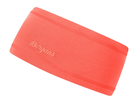 Hoofdband Bergans Unisex Wool Headband Peachy Red (Maat 56)