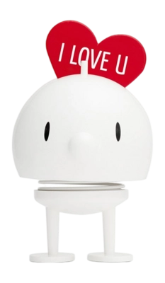 Hoptimist Love Bumble M White 12 cm
