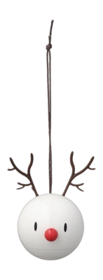Hoptimist Reindeer Ornament White (Set van 2)