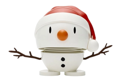 Hoptimist Santa Snowman S White 7,2 cm