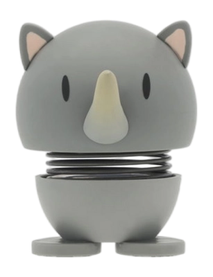 Hoptimist Soft Rhino S Grey 7,6 cm