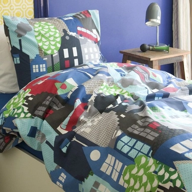 Bettwäsche Beddinghouse Houses Blau Renforcé