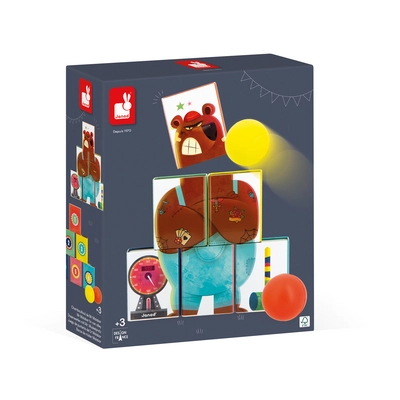 Houten Speelgoed Janod Applepop Ballengooien Met Meneer Beer