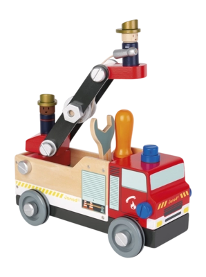 Houten Speelgoed Janod Brico'Kids Brandweerauto