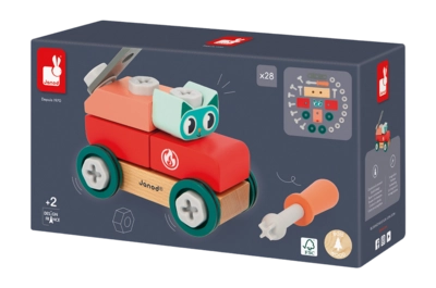 Houten Speelgoed Janod Brico'Kids Wagen Met Kat