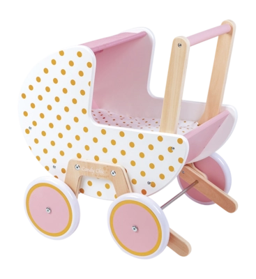 Houten Speelgoed Janod Candy Chic Poppenwagen
