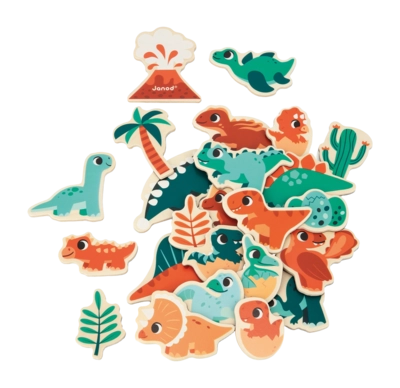 Houten Speelgoed Janod Dino Magneetset