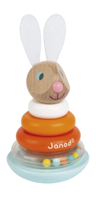 Houten Speelgoed Janod Lapin Stapeltuimelaar Konijn