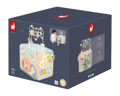 Houten Speelgoed Janod Sweet Cocoon Activiteitenkubus Maxi