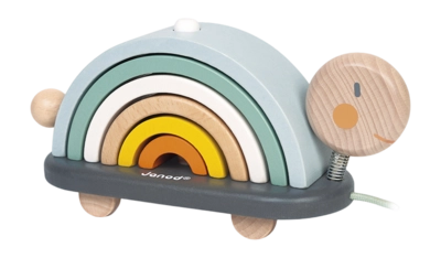 Houten Speelgoed Janod Sweet Cocoon Schildpad Regenboog