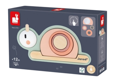 Houten Speelgoed Janod Sweet Cocoon Sensorische Stapelslak