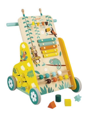 Houten Speelgoed Janod Tropik Baby Loopwagen