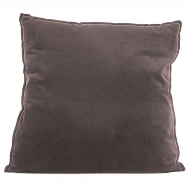 Cushion PT Living Luxurious XL Square Velvet Warm Grey