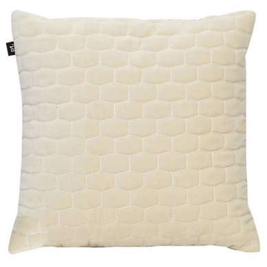 Cushion PT Living Luxurious Padded Velvet Ivory