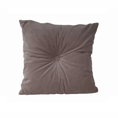 Sierkussen PT Living Luxurious Square Velvet Warm Grey
