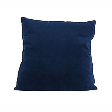Sierkussen PT Living Luxurious XL Square Velvet Dark Blue