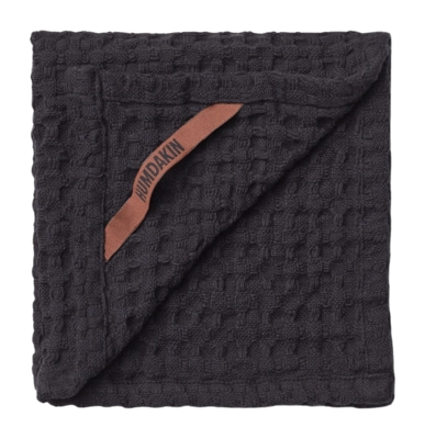 Vaatdoek Humdakin Waffle Coal & Sea Blue (Set van 2)
