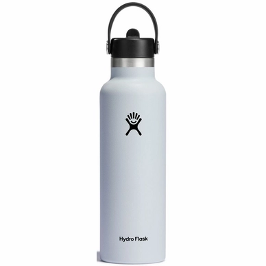 Thermosflasche Hydro Flask Standard Flex Straw Cap White 621 ml
