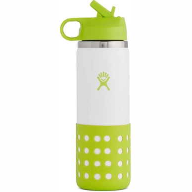 Thermosfles Hydro Flask Kids Wide Mouth Straw Lid And Boot Jungle 591 ml