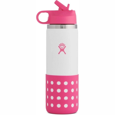 Thermosfles Hydro Flask Kids Wide Mouth Straw Lid And Boot Punch 591 ml