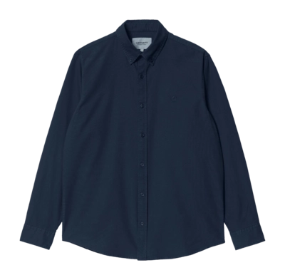 Shirt Carhartt WIP Unisex L/S Bolton Dunkelblau