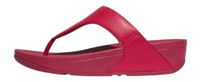 FitFlop Women Lulu Leather Toepost Redberry