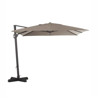 Parasol Madison Cannes Rectangle Taupe 370 x 300 cm