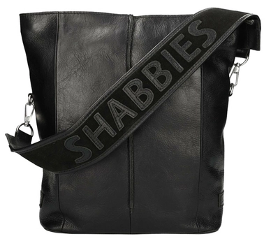 Shoulderbag Shabbies Amsterdam SHB0363 Grain Leather Black