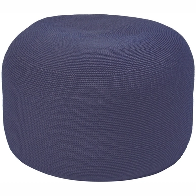 Poef Borek Crochette Navy Ø 53cm