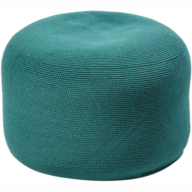 Poef Borek Crochette Blue Slate Ø 53cm