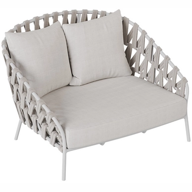 Loveseat Borek Santa Cruz White Taupe / Dune