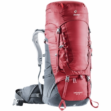 Backpack deuter Aircontact 45 + 10 Cranberry Graphite