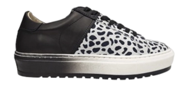 Sneaker JJ Footwear Modesto Leopard Schwarz Weiß Fußbreite G