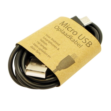 Kabel GrabNGo Micro USB Zwart (1 meter)