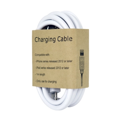 Kabel GrabNGo Apple 8-pins Wit (1 meter)