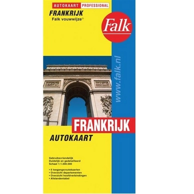 Autokaart professioneel Frankrijk Falk
