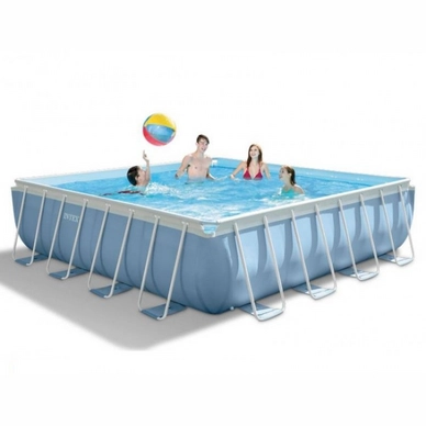 Zwembad Intex Prism Frame Square 488 x 488 x 122 cm Met Filterpomp