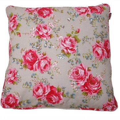 Coussin Décoratif In The Mood Rosemary Gris/Rose (50 x 50 cm)