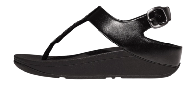 FitFlop Women Fino Crystal-Mix T-Strap Sandals All Black